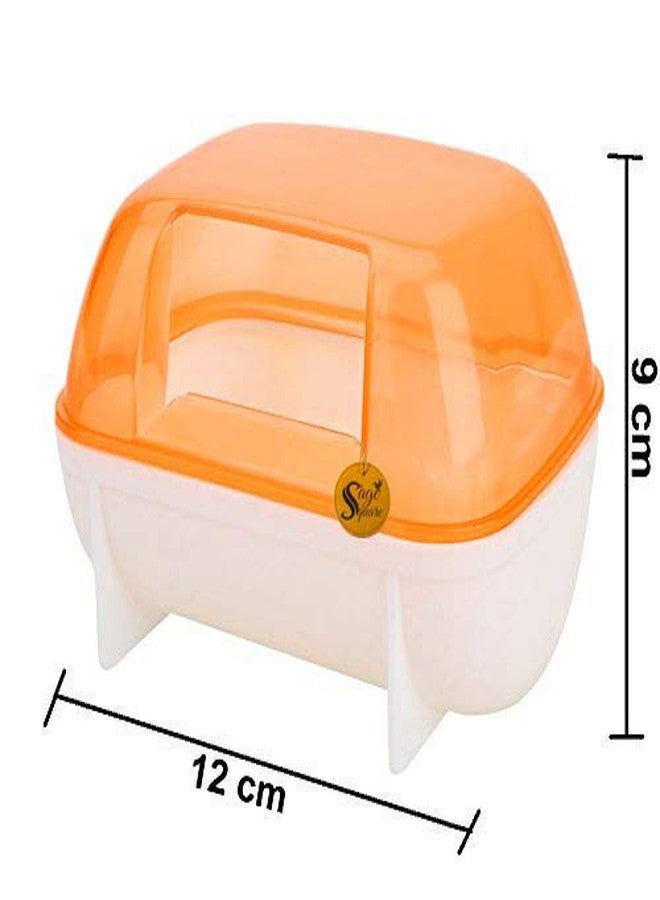 سايج سكوير حوض استحمام مربع من سيج، يُستخدم أيضًا كحوض استحمام وحوض فضلات للهامستر/الجرذ القزم/الجربوع/الشنشيلة/الفئران (لون عشوائي) - Image 4